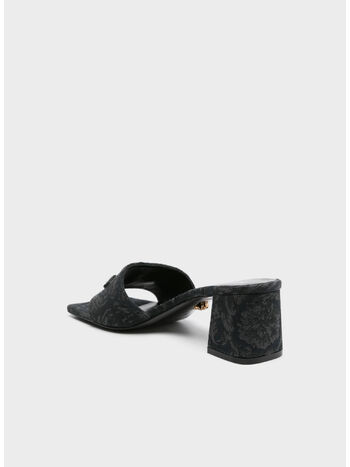 SANDALO MULE T55 JACQUARD BAROCCO, 1B00V BLACK VERSACE GOLD, small