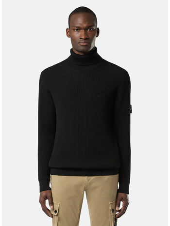 MAGLIONE FULL RIB DOLCEVITA, V0029 BLACK, small