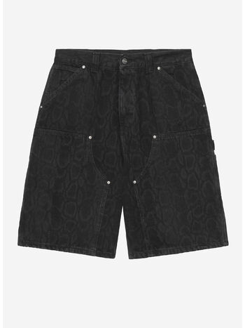 SHORTS OG DOUBLE KNEE, 3R260 Snake Camo, Black, heavy stone wash, small