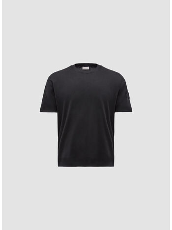 T-SHIRT A MANICHE CORTE IN MAGLIA, 999, small
