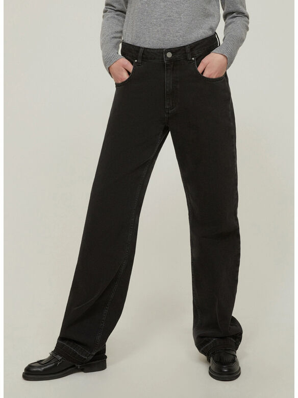 JEANS STRAIGHT FIT, 004 NERO, medium