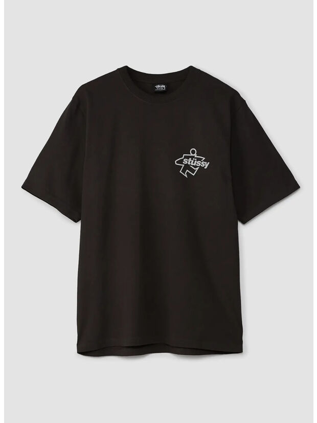 T-SHIRT SURF PIG, 0090 FADED BLACK, large