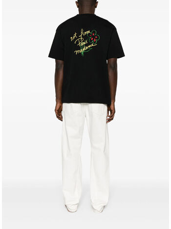 T-SHIRT SLOGAN ESQUISSE, BL BLACK, small