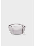 BORSA BABY CUSH DAWN FLAT GRAIN LEATHER, Dawn DAW, thumb