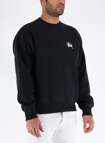 FELPA BASIC CREW, BLACK, small