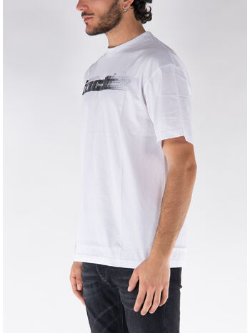T-SHIRT OG BLURRED LOGO TEE, WTH0001 WHITE, small