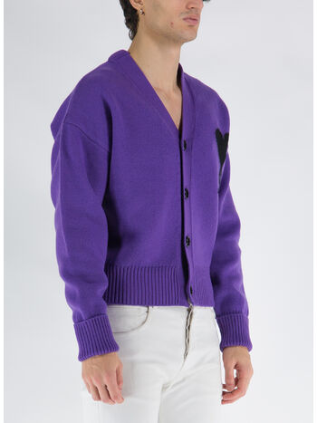 CARDIGAN ADC, 501 PURPLE/BLACK, small