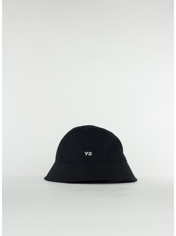 CAPPELLO BUCKET CON LOGO, BLACK, small