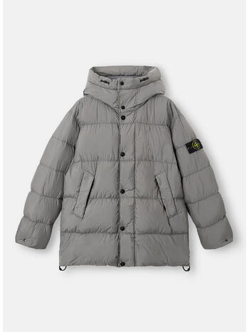 GIUBBOTTO SHORT PARKA CRINKLE REPS, V006B CEMENT, small