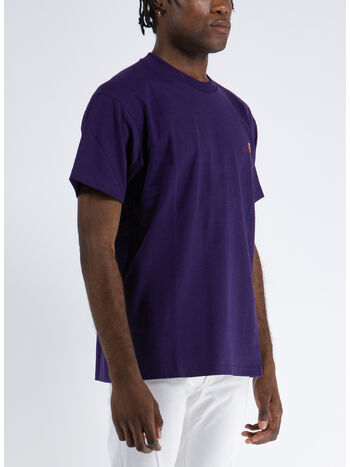 T-SHIRT S/S AMERICAN SCRIPT, 1N8XX CASSIS, small
