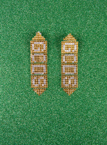 ORECCHINI SWAROVSKY, GOLD, small