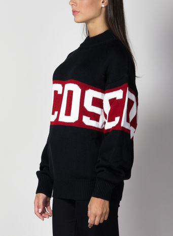 MAGLIONE LOGO, 02BLACK, small