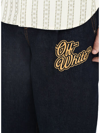 JEANS FLARE 90S LOGO, 4522 BLUE GOLD, small