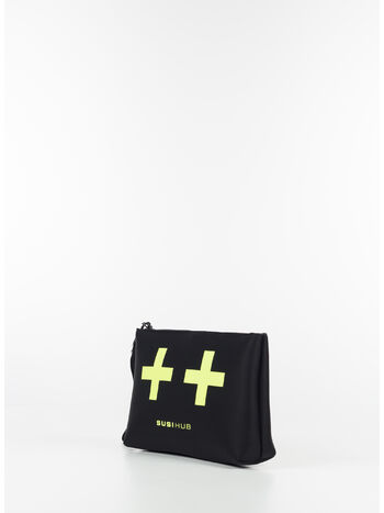 POCHETTE I'M THE HUB, BLACKYELLOWFLUO, small