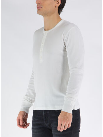 T-SHIRT FLUID RIB LS HENLEY, AW002, small