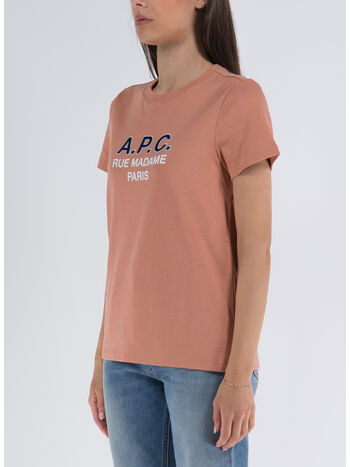T-SHIRT APC MADAME, FAD  ROSE POUDRE, small