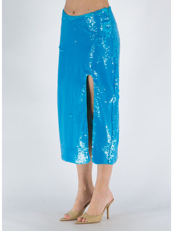 GONNA CON PAILETTES, 803 BLUE CURACAO, small