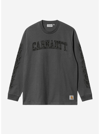 T-SHIRT CAMO SNAKE, 89GD Black, garment dyed, small