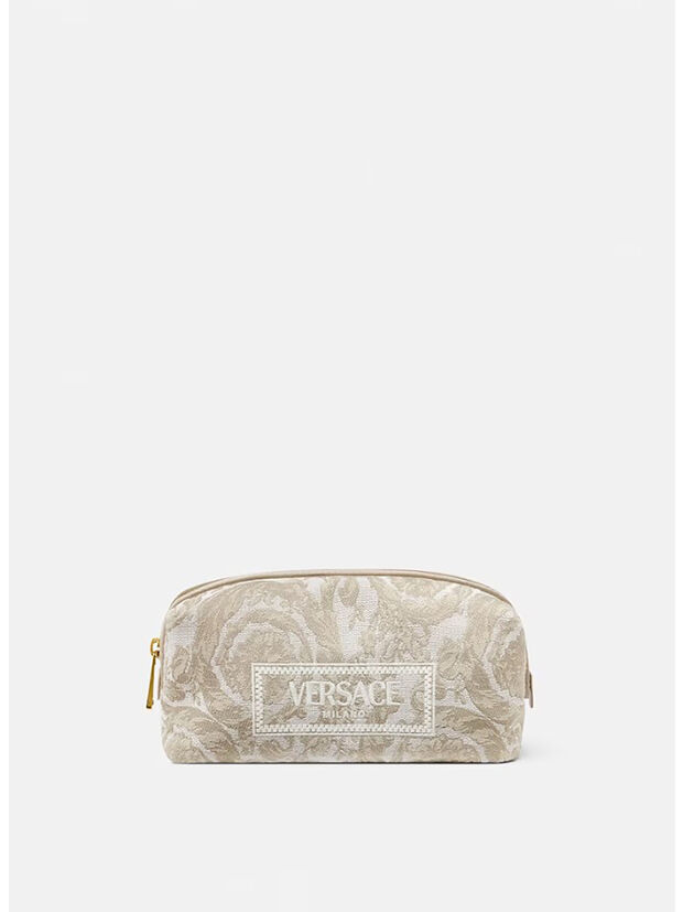 POUCH EMBROIDERY JACQUARD BAROCCO, 2KF4V BEIGE, large
