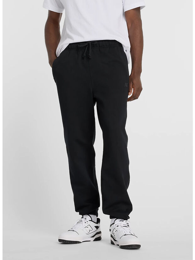 PANTALONE JOGGER ATHLETICS FRENCH TERRY, 001 BLACK, large