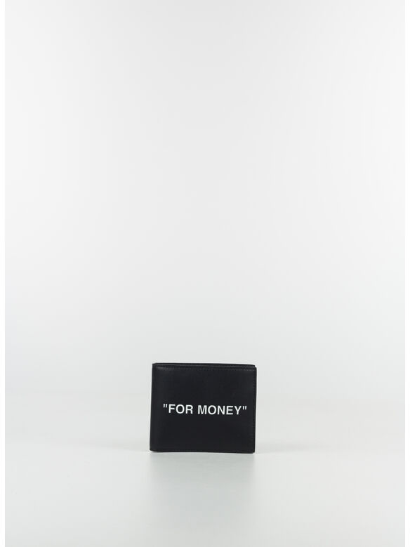 PORTAFOGLIO BI-FOLD, 1001 BLACK WHITE, medium