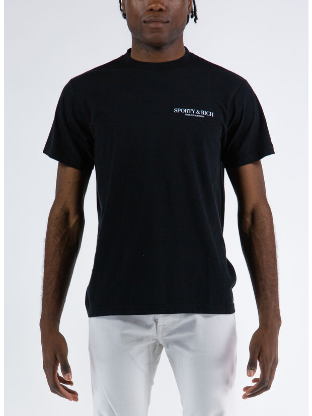 CALIFORNIA T-SHIRT, BLACK/WHITE NERO, large
