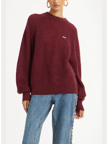 MAGLIONE GIROCOLLO LEGGERO IN MAGLIA, 2734 ZINFANDEL, small