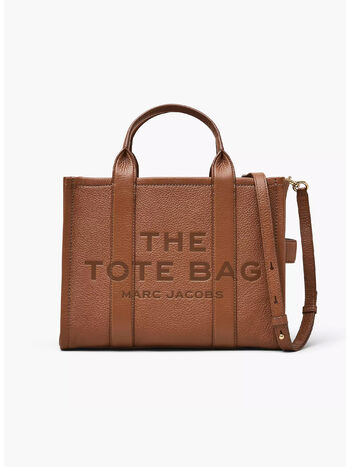 BORSA THE LEATHER MEDIUM TOTE, 212 ARGAN OIL, small