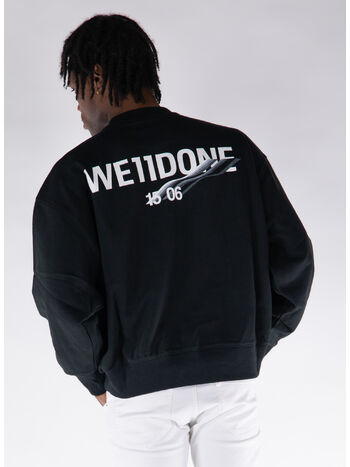 FELPA CREW WAPPEN, BLACK, small