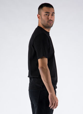 T-SHIRT MATT HEAVY JERSEY, T0002SSBLACK, small