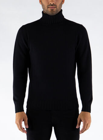 MAGLIONE DOLCEVITA, 002BLACK, small