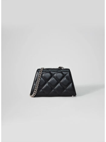 BORSA MINI QUILTED WITH BOW, BLACK, small