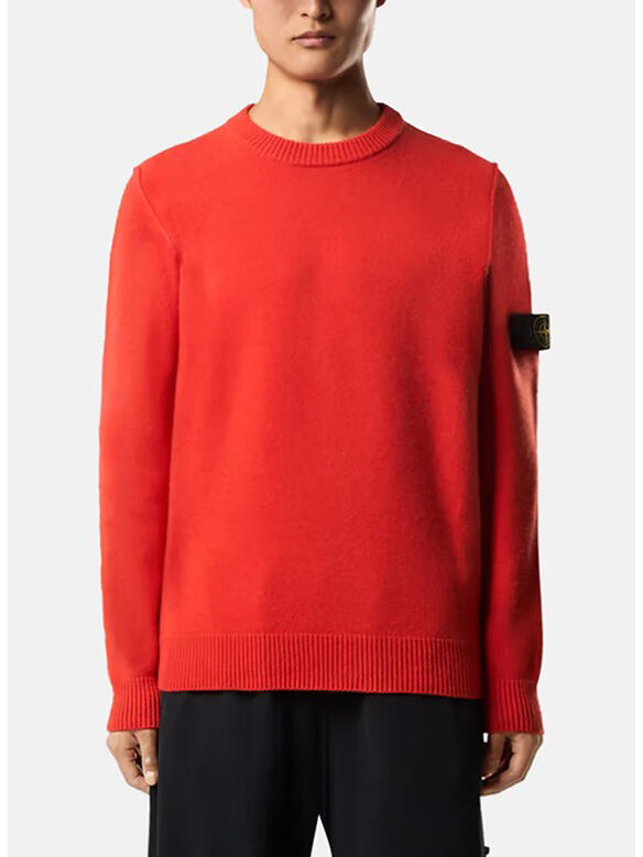 MAGLIONE GIROCOLLO LAMBSWOOL, V0018 SCARLATTO, medium