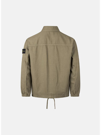 CAMICIA COTTON HERRINGBONE, V005G MILITARY GREEN, small