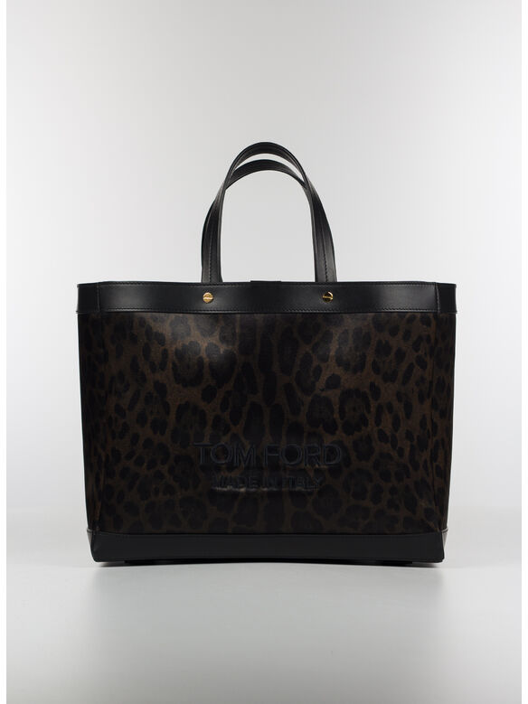 BORSA SHOPPING ANIMALIER SMALL, C7929 BROWN/BLACK/BLA, medium