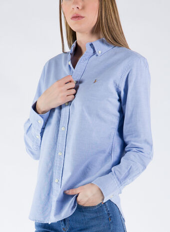 CAMICIA OXFORD, 002BLUEHYACINTH, small
