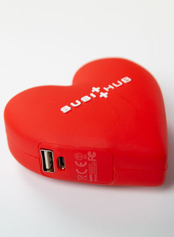 POWERBANK RED HEART SUSIHUB, RED, small