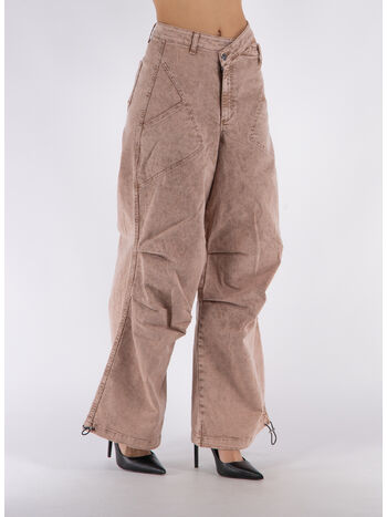 PANTALONE WASHED DENIM CARGO, 1784 WHASHED NUDE, small
