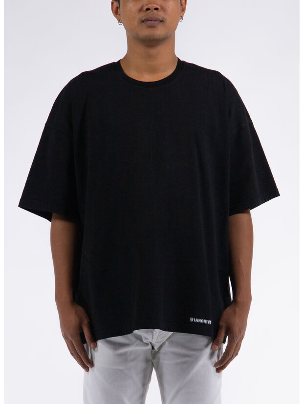 T-SHIRT CREWNECK, K01-800 INTERLOCK BLACK, large