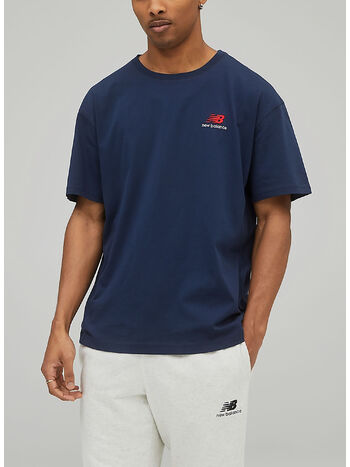 T-SHIRT UNI-SSENTIALS COTTON TEE, NGO NATURAL INDIGO, small