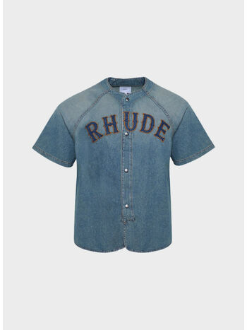 CAMICIA DENIM BASEBALL, , small