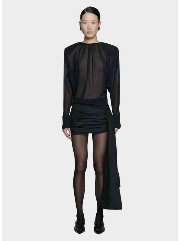 ABITO MINI TIE, 0015 BLACK, large