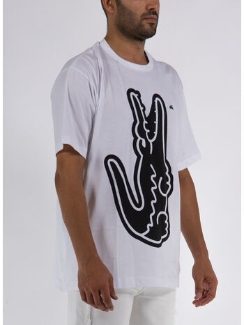 T-SHIRT KNIT X LACOSTE, WHITE, small
