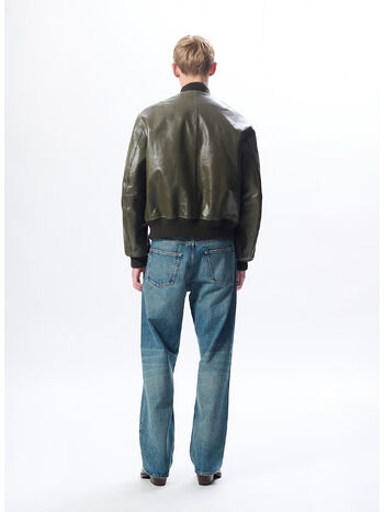 GIACCA IN PELLE, 320 GREEN, small