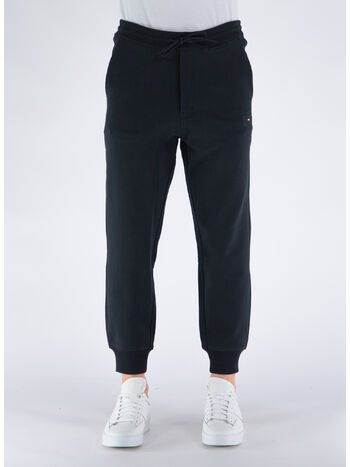 PANTALONE ORGANIC COTTON TERRY CUFFED, BLACK, small