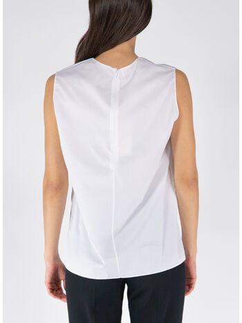 TOP SLEEVELESS IN ORGANIC POPLINE, 00W01, small