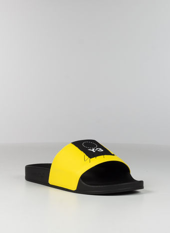 CIABBATTA Y-3 ADILETTE, YELLOW/BLACK/YELLOW, small