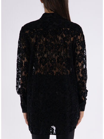CAMICIA THE UP LACE, BLACK, small