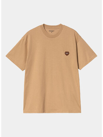 T-SHIRT S/S HEART II HARTT, 07EXX DUSTY H BROWN, small