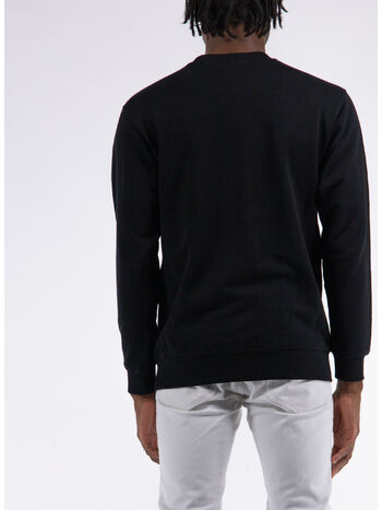 FELPA CREW LOGO, BLACK, small
